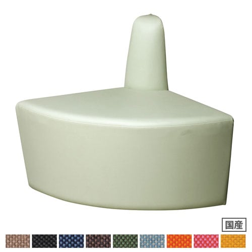 ロビーチェア 背付き外アールコーナー 布張り 幅905×奥行640×高さ700mm 肘なしチェア RO-SOR90-F