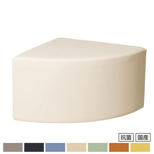 コーナースツール PVCレザー張り 幅600×奥行600×高さ400mm 抗菌 合成皮革張りチェア RO-NR600-PVC