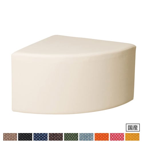 コーナースツール 布張り 幅600×奥行600×高さ400mm 肘無チェア コーナー用 RO-NR600-F