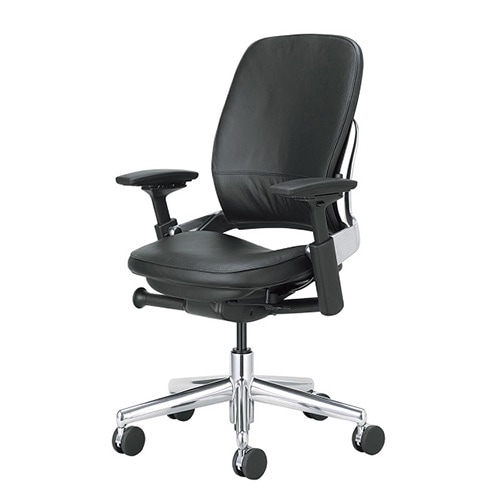 リープ Steelcase USモデル 革張り オフィスチェア デスクチェア K-46216179CS