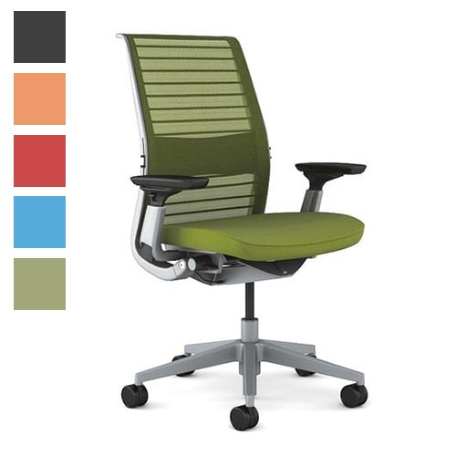 シンクチェア Steelcase プラチナフレーム オフィスチェア デスク