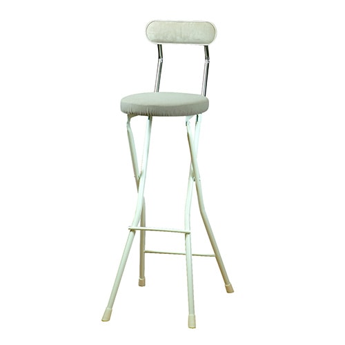 カウンターチェア 折りたたみ ホワイト ハイチェア バーチェア SRN-74