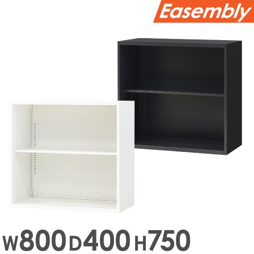 オープン書庫 2段 スチール 書庫 オープン EA-8040-2N（商品番号：nf
