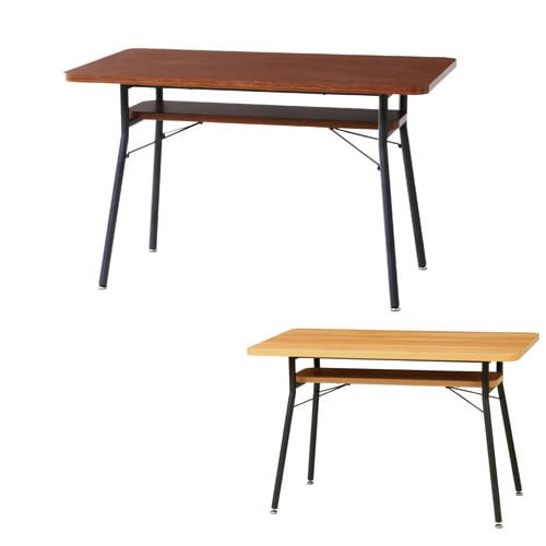 ダイニングテーブル 幅1100×奥行600×高さ680mm ブラウン ナチュラル 角型天板テーブル MLDDT110