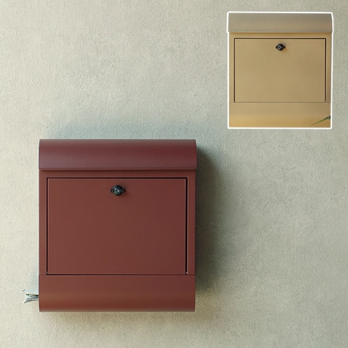 ポスト 幅39×奥行13.2×高さ42.7cm 郵便ポスト 郵便受け 壁付けポスト WM-096-097