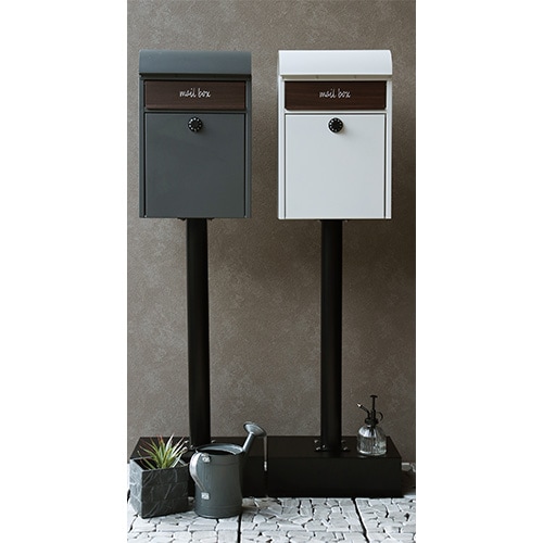 スタンドポスト 幅36×奥行28×高さ119.5cm ポスト 郵便ポスト