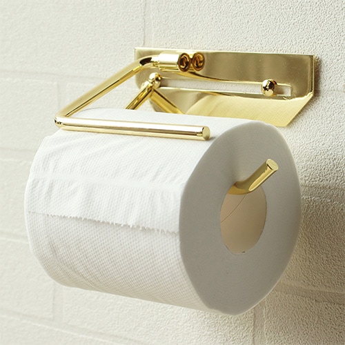 トイレットペーパーホルダー 真鍮 シングル ペーパーホルダー 紙巻き器 PH-031