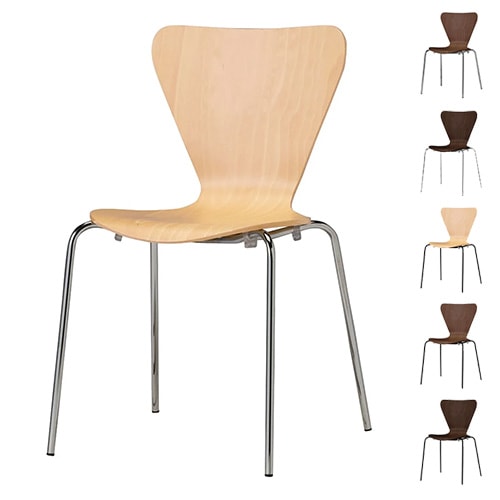 スタッキングチェア Tendy 木製 ダイニングチェア リビングチェア