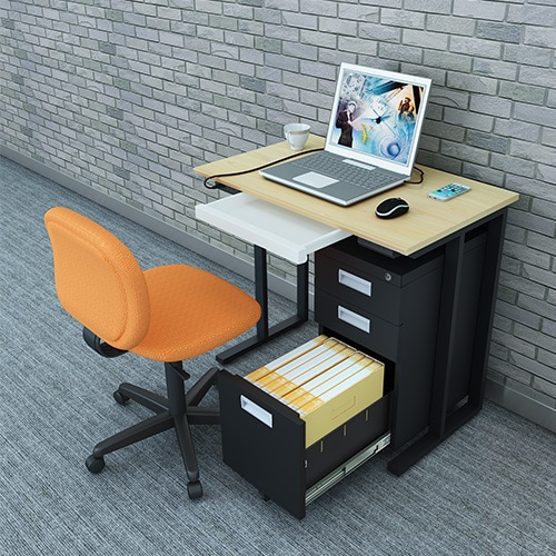 オフィスデスク 幅800×奥行500×高さ720mm パソコンデスク ワークデスク