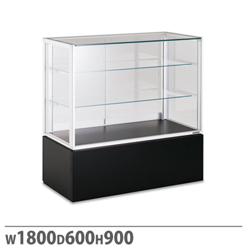 ショーケース ルミグラス 平ケース後引戸 幅1800×奥行600mm 商品ケース