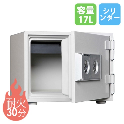 耐火金庫 小型 ダイヤル 20L A4 日本アイエスケイ KS-20SD（商品番号