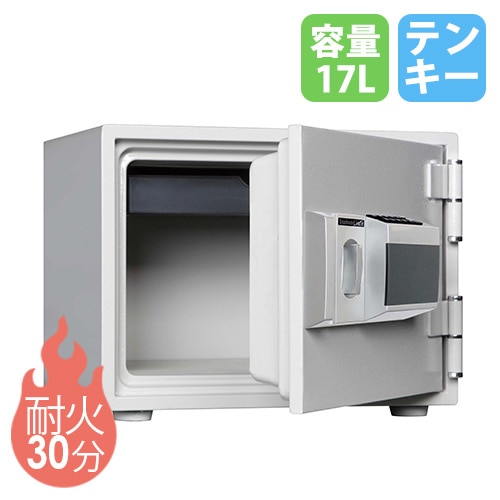 耐火金庫 17L テンキー 1段 金庫 DH30-1