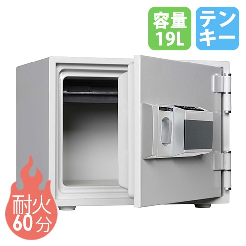 耐火金庫 19L テンキー 1段 金庫 DH34-1