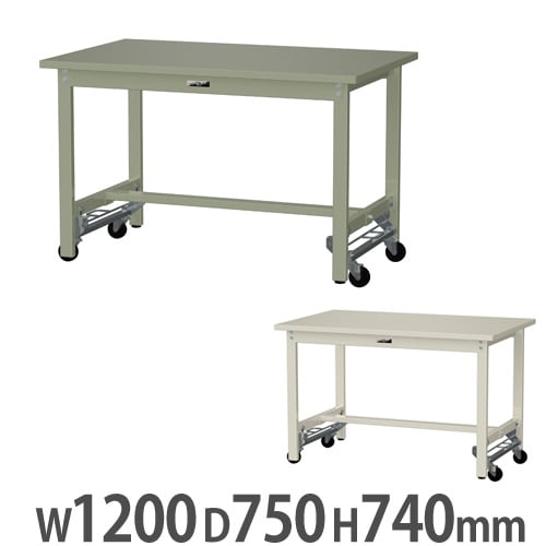 ヤマテック 作業台 テーブル 机 日本製 作業台 山金工業 ヤマテック キャスター付 幅1500×奥行750×高さ750