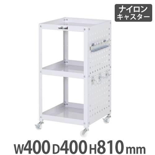 コンビニワゴン 山金工業 ヤマテック こぼれ止め・キャビネット付き2段