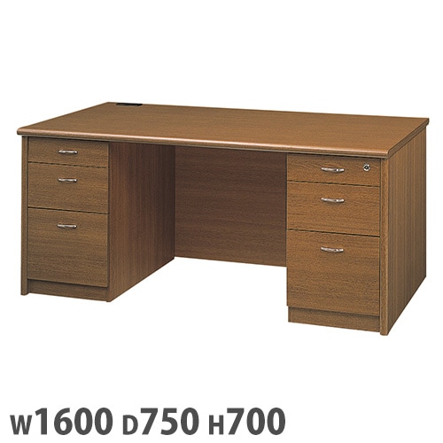 片袖机 幅1600mm 片袖デスク オフィスデスク 木製デスク VP11-DES
