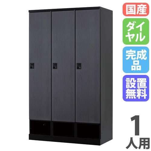ロッカー 1人用 鍵付き ワードローブ パーソナルロッカー TNS-1（商品