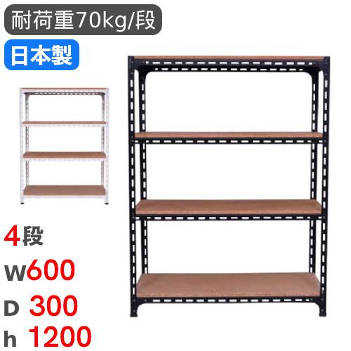 スチールラック 幅60×奥行40×高さ90cm 3段 40kg/段 軽量ラック NSTR