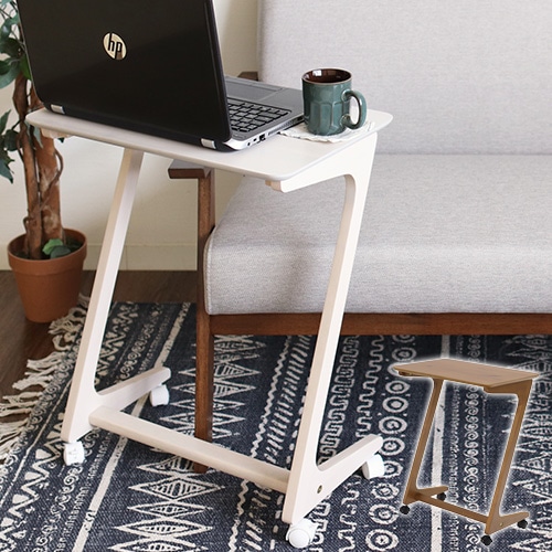 サイドテーブル キャスター付き ナイトテーブル ソファテーブル 82-690-691