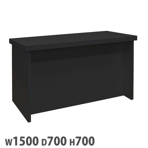 組立式ユニットカウンター ブラック 幅1500×奥行700mm 受付