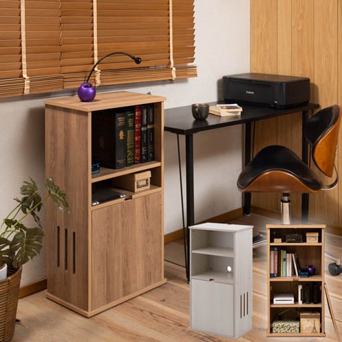 キャビネット 2口 コンセント付き 収納棚 電話台 fy-0089-0091（商品