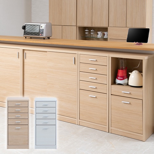 スクエアキャビネット 引き出し 2列3段 サイドボード リビングボード