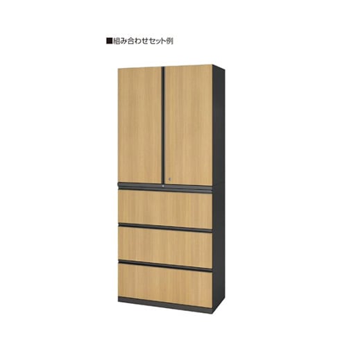 書庫　 3段ラテラル (下段のみ) 事務用品　鍵付き se-rw45-310kd-d2_050.jpg