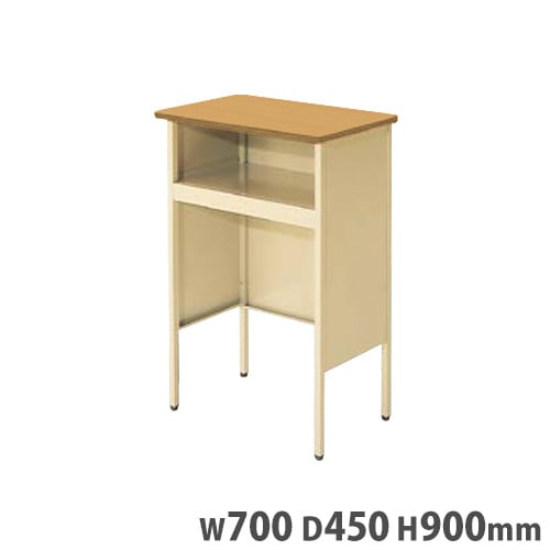 教卓 幅700×奥行450×高さ900mm STHG 木目調 メラミン天板 YKN-10-STHG