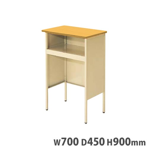 【　教卓　】　　美品です！！ 教卓 幅900×奥行450×高さ900mm STHG 木目調 メラミン天板 YKN-20-STHG