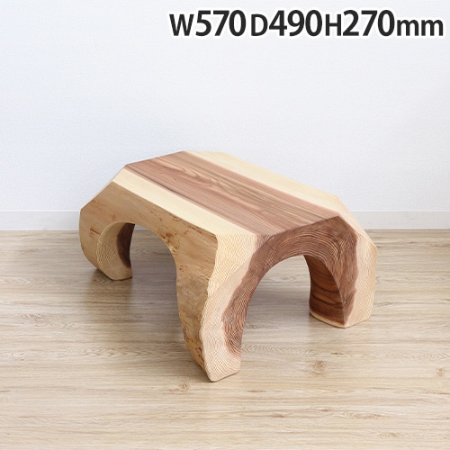 ミニテーブル 無垢材 サイドテーブル ディスプレイ 飾り台 63115（商品