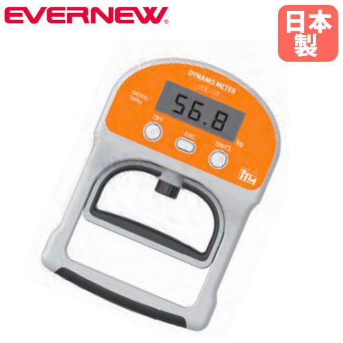 握力計 エバニュー デジタルタイプ 測定範囲5～100kg 最小単位0.1kg