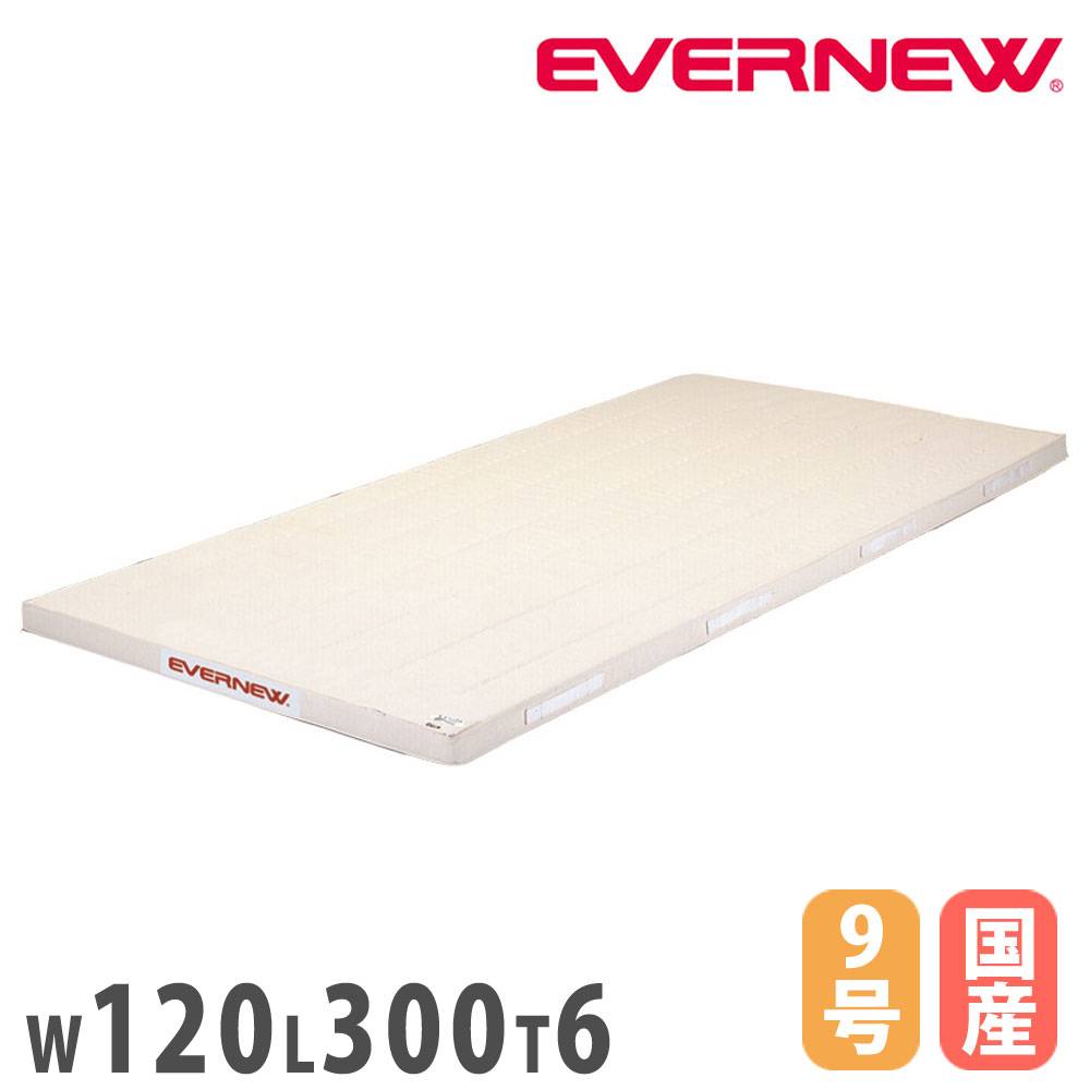 体操マット エバニュー コンビマット 幅120×長さ300×厚さ6cm 9号帆布