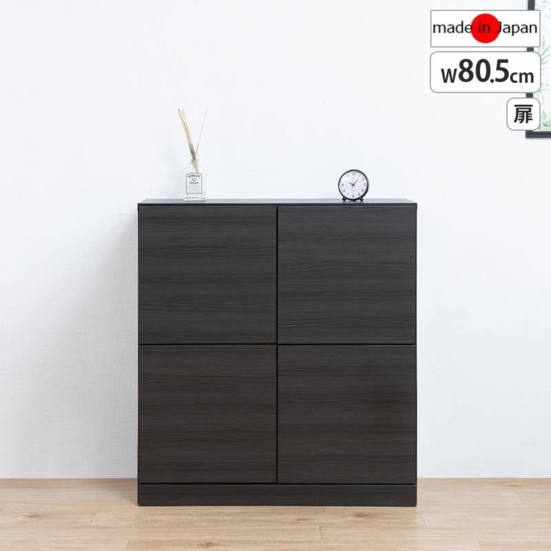 3枚扉 中国風キャビネット 幅120×奥51.5×高×92cm ブラック 黒 家具 収納 飲食 店舗用 什器 食器 インテリア ヴィンテージ 札幌 厚別店 キャビネット 扉タイプ 幅120cm カウンター下収納 棚 st-0032（商品