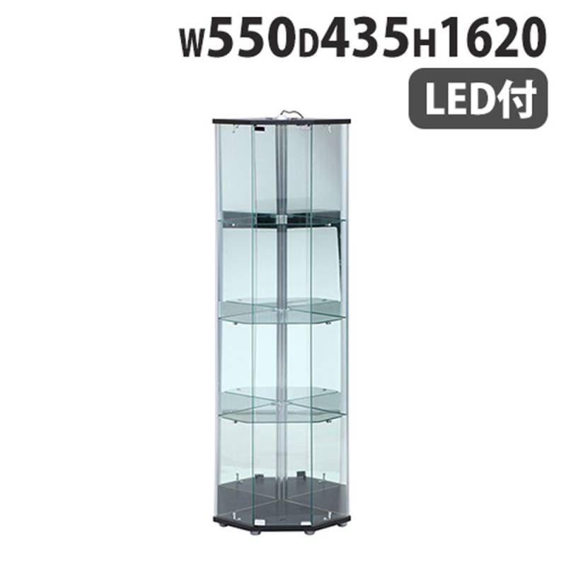 【美品】五十塔　ガラスケース付き コレクションケース 幅425×奥行365×高さ850mm ガラスケース