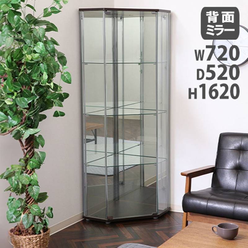 ガラスコレクションケース 4段 ワイド ディスプレイケース ショー