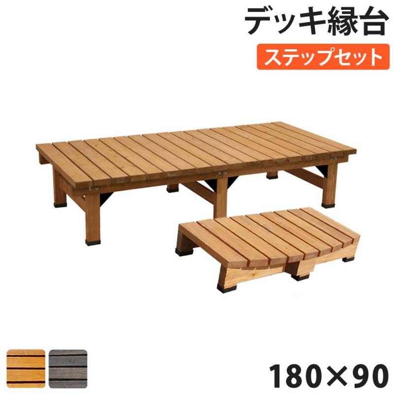 〘ミッキー〙105mm角材のガッシリベンチ・縁台サイズオーダー① アイウッド]縁台1840 幅1800 X 奥行400 X 高さ400
