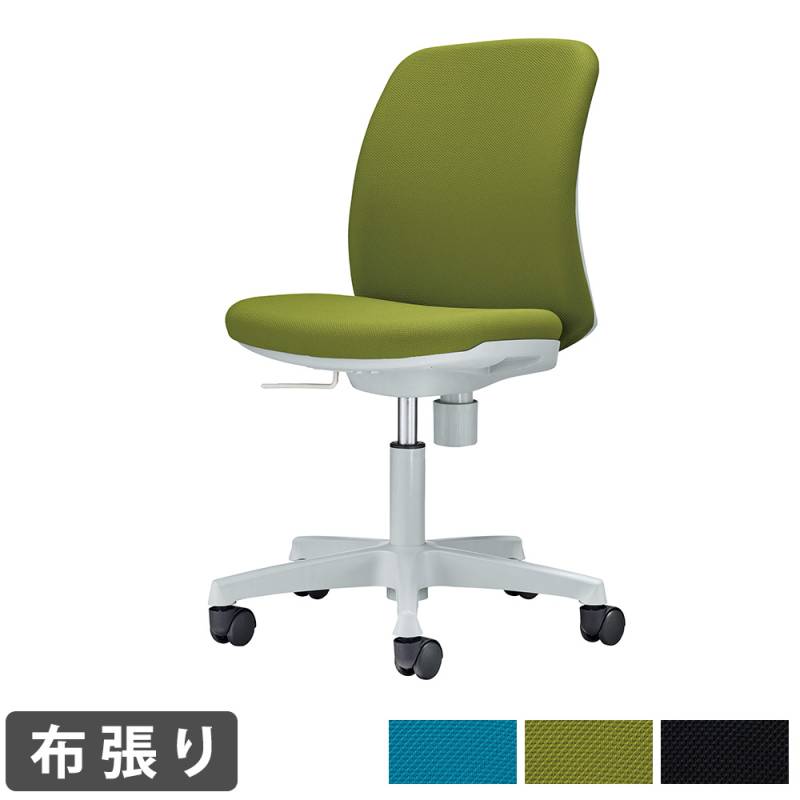 オフィスチェア ライオン事務器 No.480F アームレス 布張り No480F