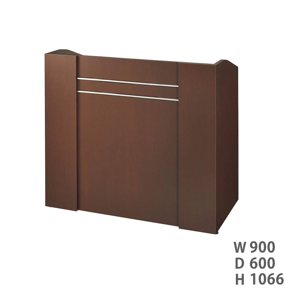 演台 ライオン事務器 BL2シリーズ 幅900mm カウンター BL2-096LTC-DBR