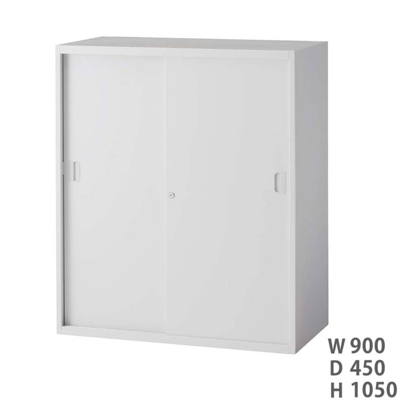 引戸書庫 ライオン事務器 LEO 上置き 2枚扉 LEW-11S