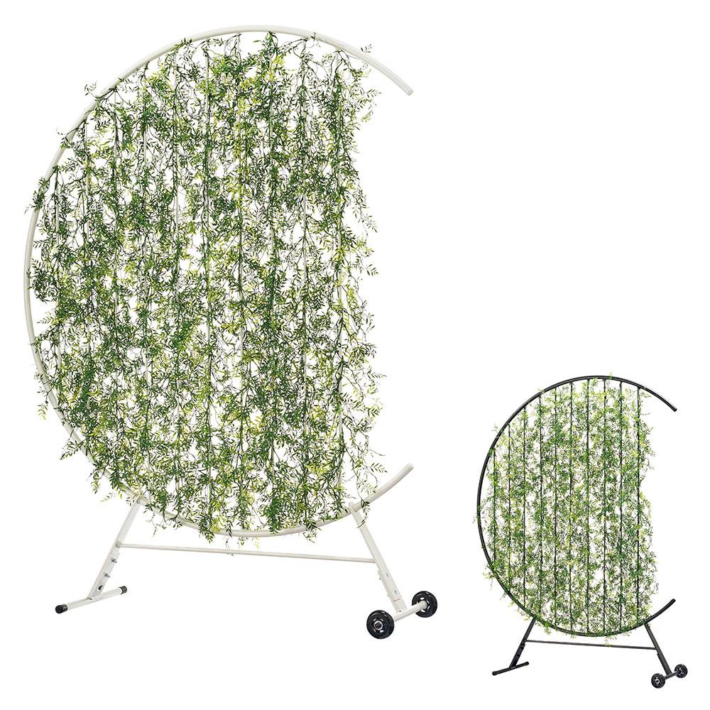 パーテーション ライオン事務器 キャスター フェイクグリーン