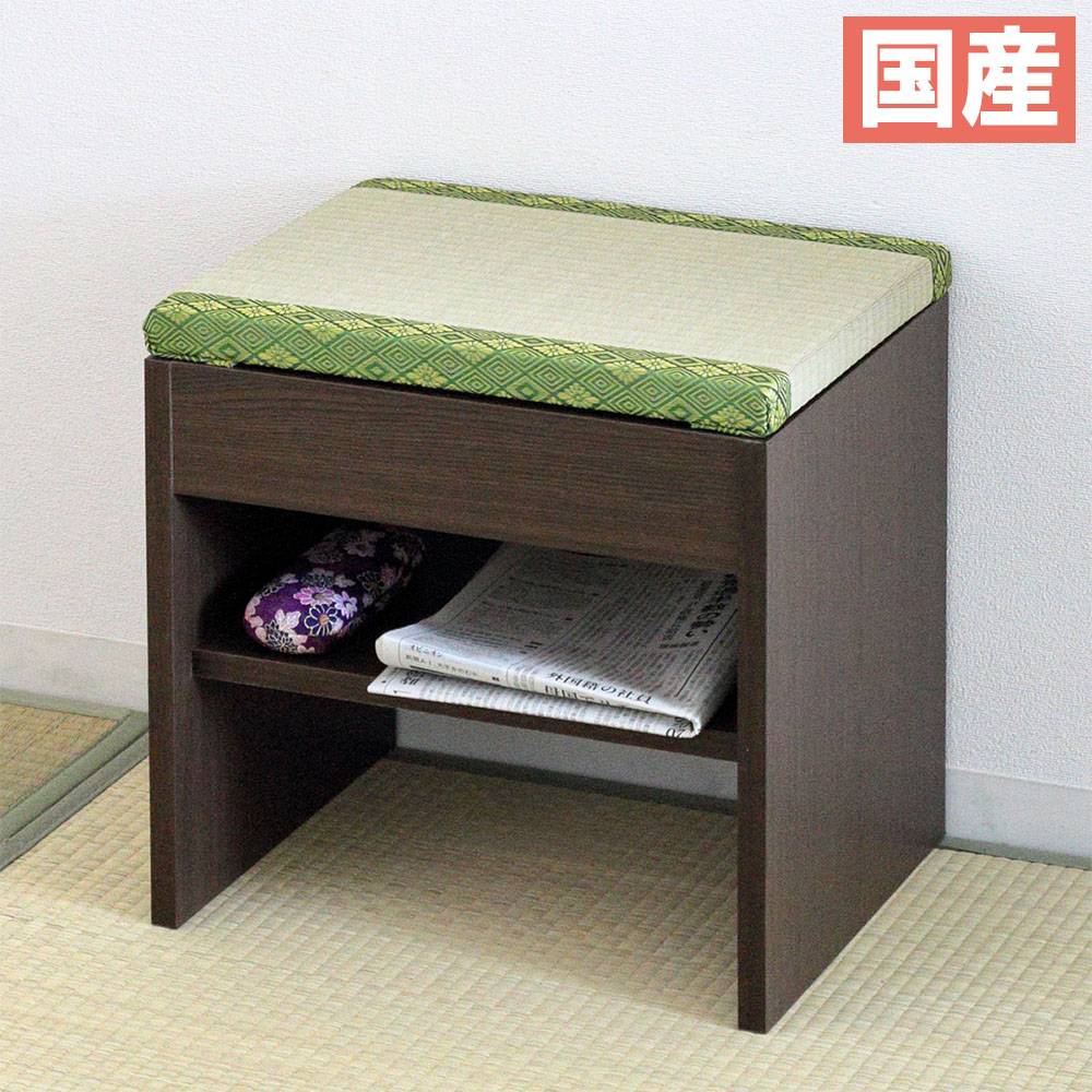 スツール 畳張り 日本製 完成品 畳椅子 40164（商品番号：20-40164）の 