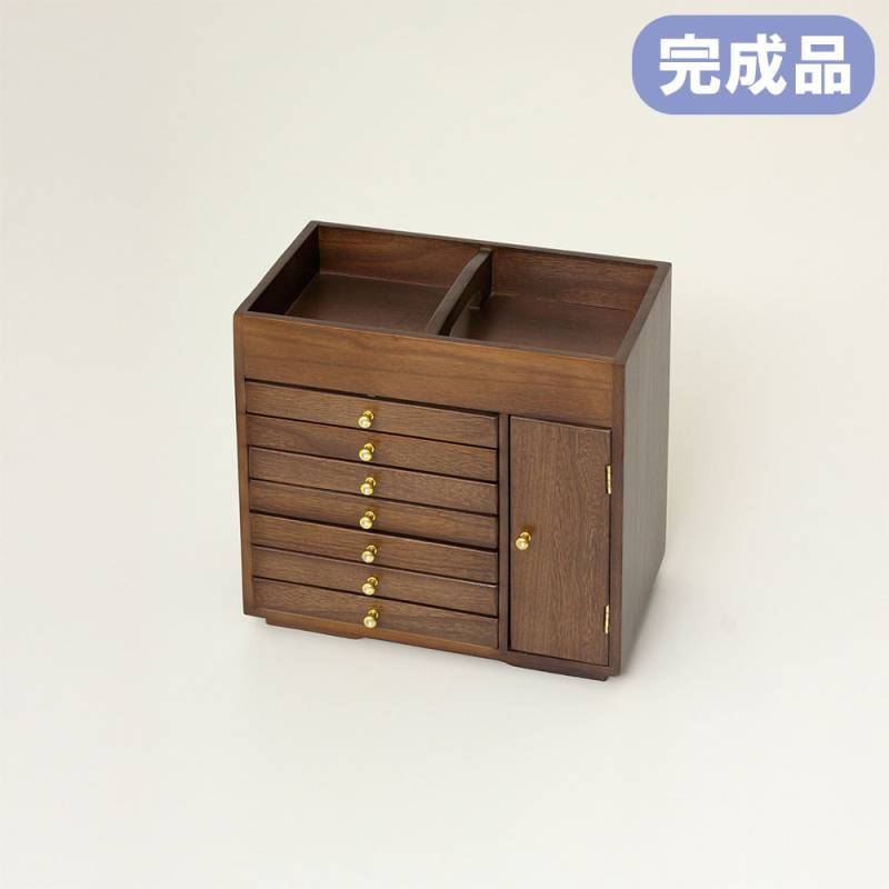 収納ボックス クロシオ 木製 7段 小物収納 64852（商品番号：20-64852