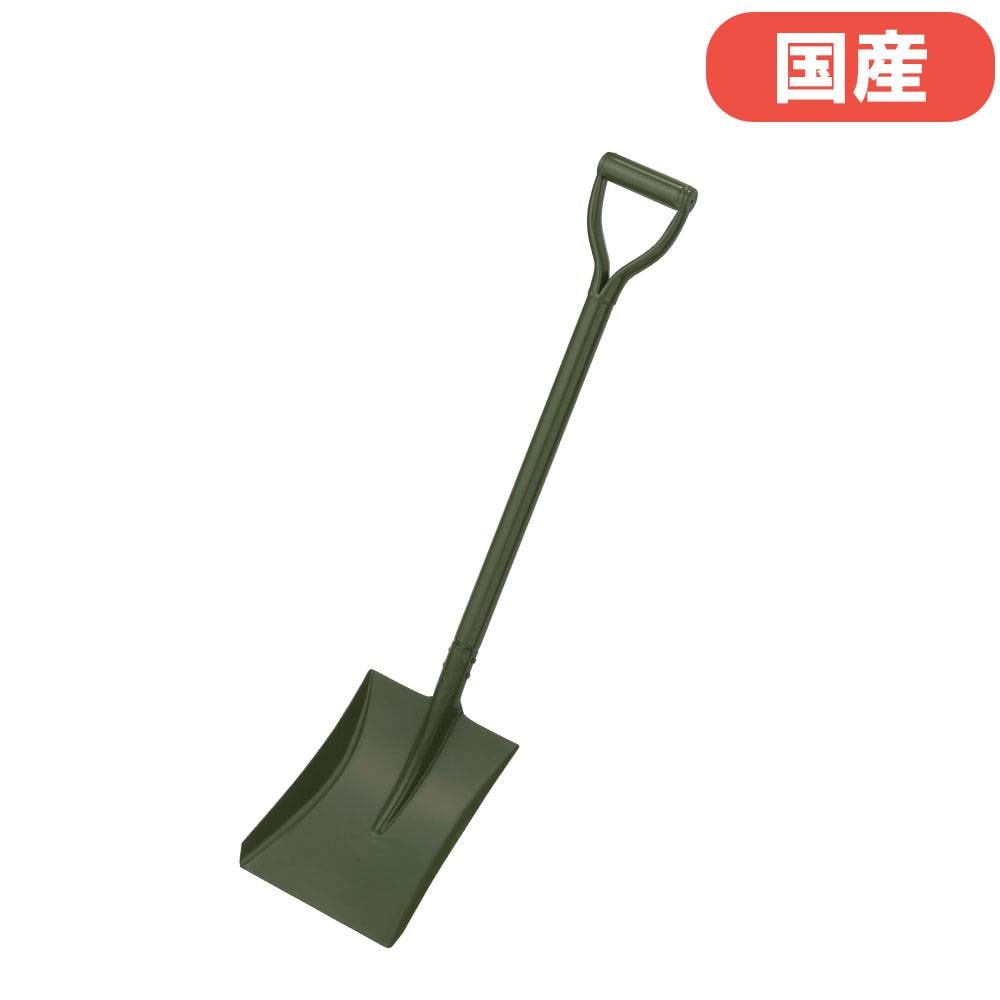 時代物　スコップ ショベル 角形 長さ97×幅24cm アルミ製 スコップ S-4381（商品番号：ls