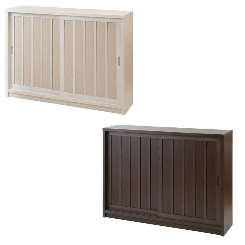 カウンター下収納 奥行30cm 引き戸 キャビネット 幅120 食器棚 ak-0003