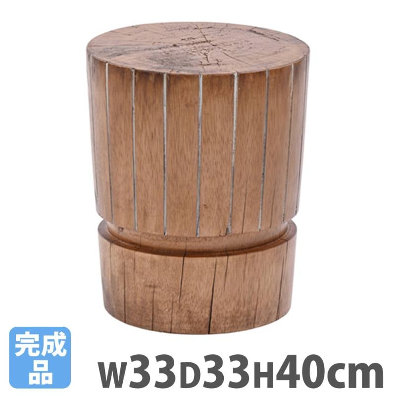 スツール ラタン 腰掛け 椅子 丸型 C448ND（商品番号：55-c448nd）の