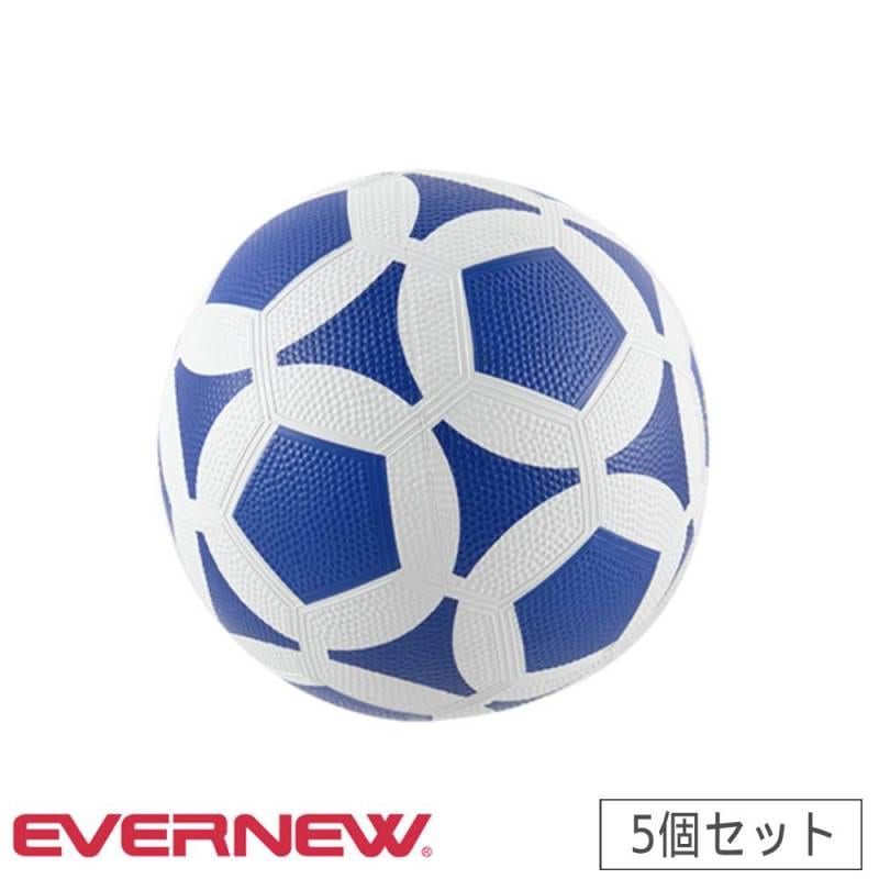 ソフトサッカーボール 5個セット エバニュー 最大時直径19cm 合成ゴム