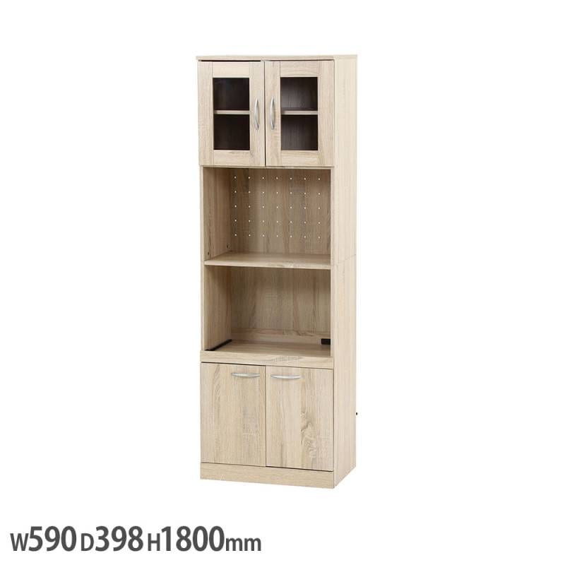 食器棚 幅590×奥行400×高さ900mm キャビネット 収納棚 キッチン収納