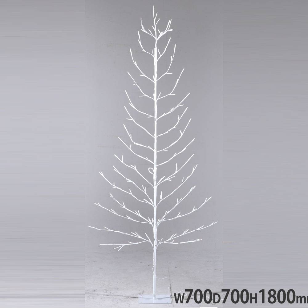 LEDブランチツリー 180CM 幅700×奥行700×高さ1800mm ホワイト 防滴仕様