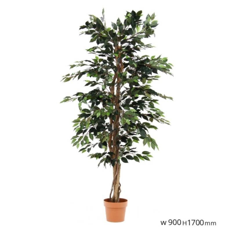 フェイクグリーン 観葉植物 フィカス 幅900×奥行900×高さ1700mm フェイクグリーン 造花