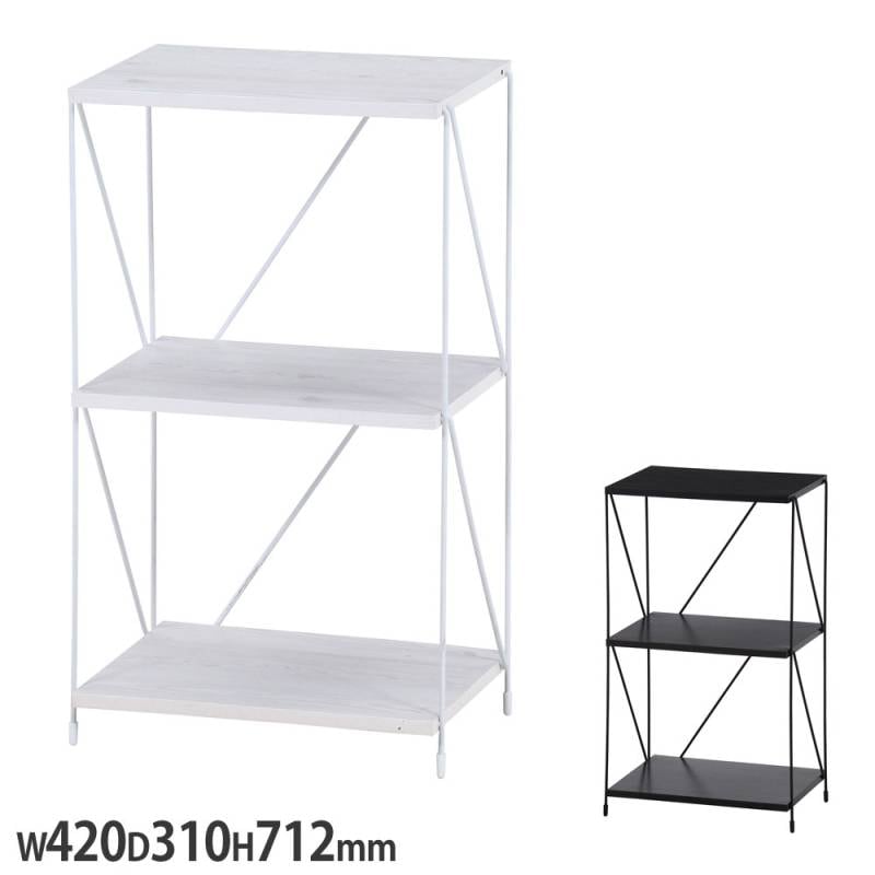 値下げ受付中☆YOSA テラウェア 3Lサイズ上下セット定価85,800円 EZBOワイヤーラック3段 幅420×奥行310×高さ712mm ホワイトウォッシュ